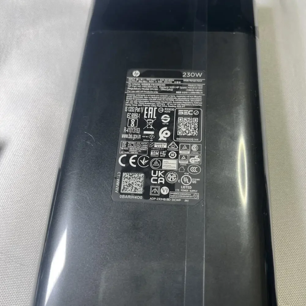 New Geniune 230W AC Charger For HP M85389-001 TPN-LA10 M41303-001 (Grey Tip)